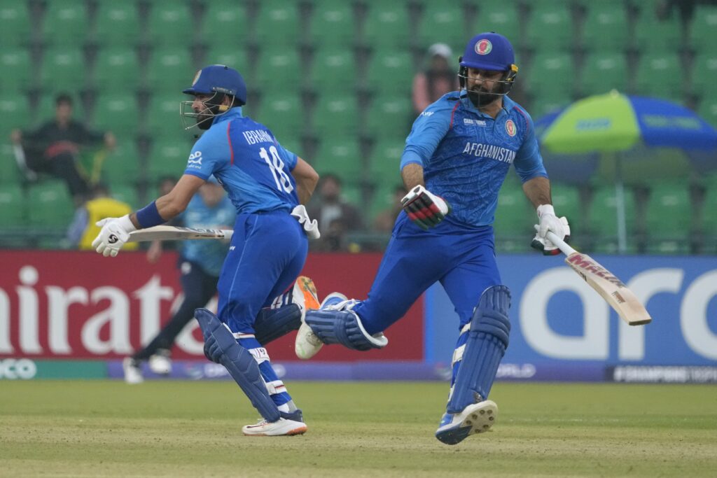 ICC Champions Trophy cricket match between Afghanistan and England