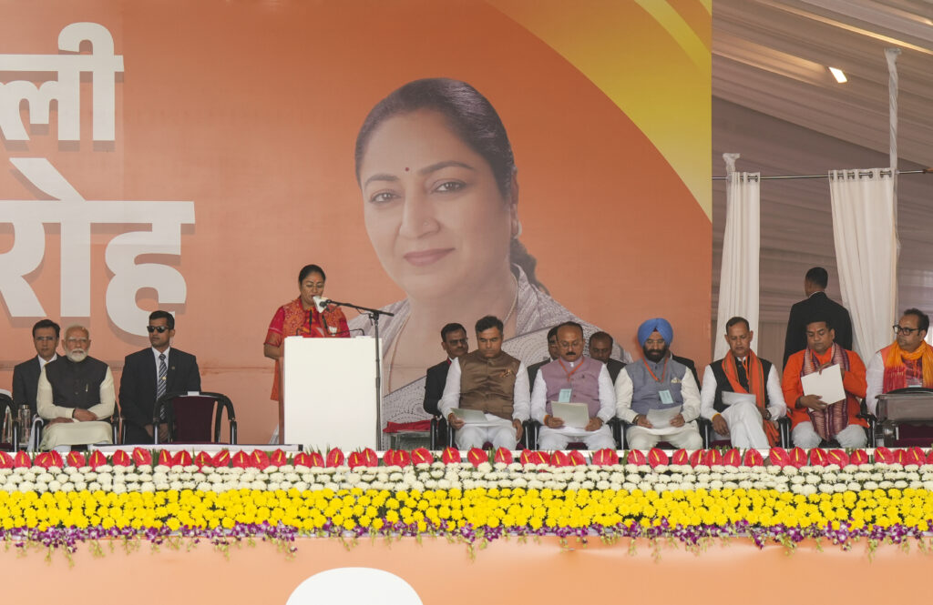 Oath ceremony of Delhi Govt.
