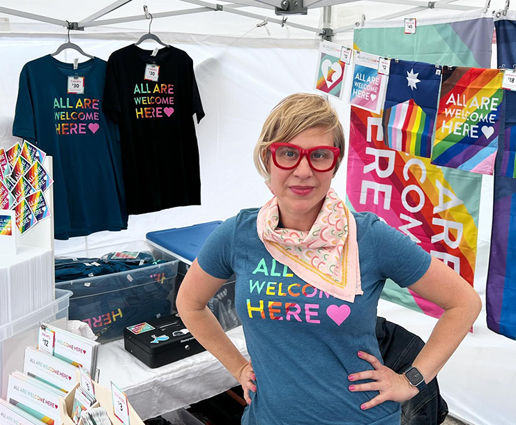 Jaime Chismar at Hopkins Pride festival in 2024.