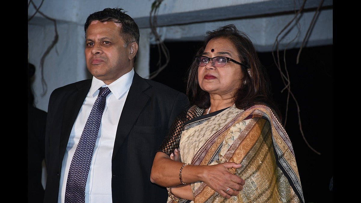Vishwajeet Patil, director of Raja Rani Travels and president of Maharashtra Tour Organisers Association, with just member Neela Lad, former regional deputy director-general, Ministry of Tourism, government of India