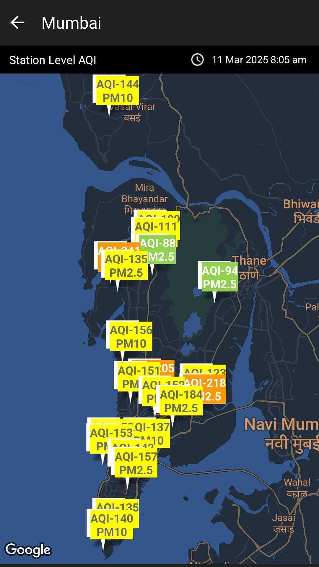 Mumbai AQI