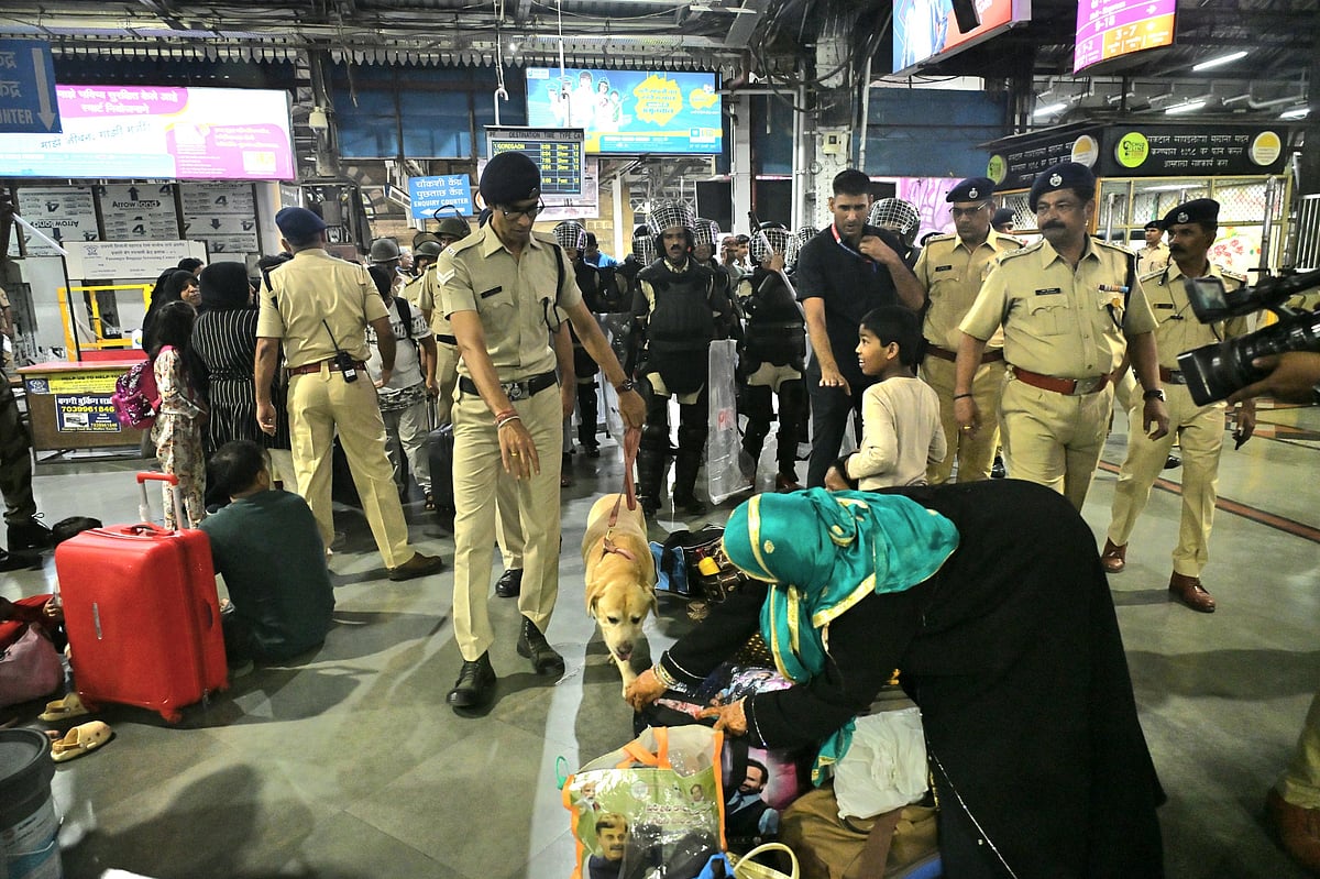 After the Pahalgam attack, Mumbai railway stations, including CSMT, see heightened security with joint patrolling by RPF, GRP, MSF, and dog squads