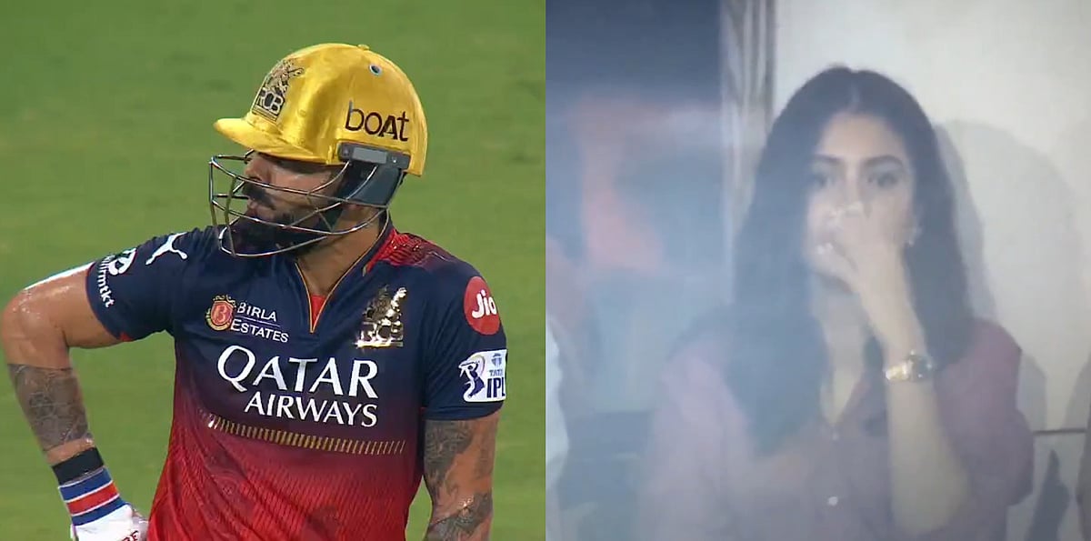 IPL 2025: Anushka Sharma's Shocked Reaction Viral After Virat Kohli Perishes To Harsh Dubey In RCB vs SRH Clash; Video 