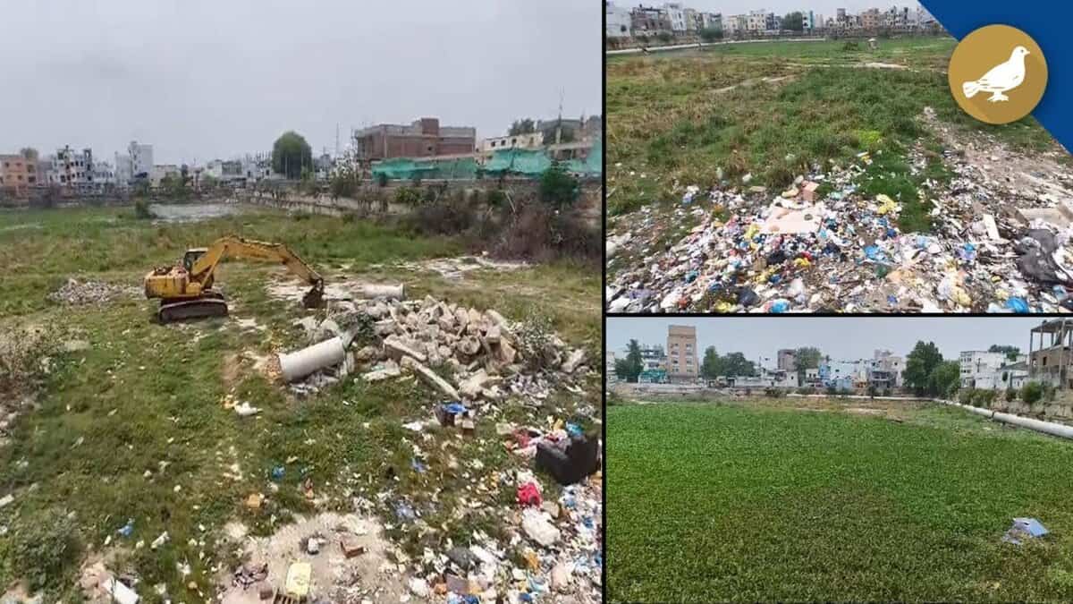Neglected Katora Houz in Hyderabad's Golconda Fort