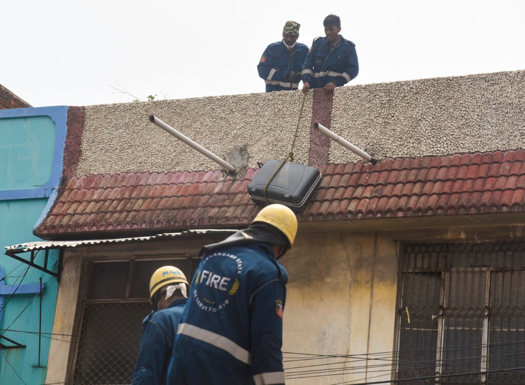 Fire accident near Hyderabad's Charminar