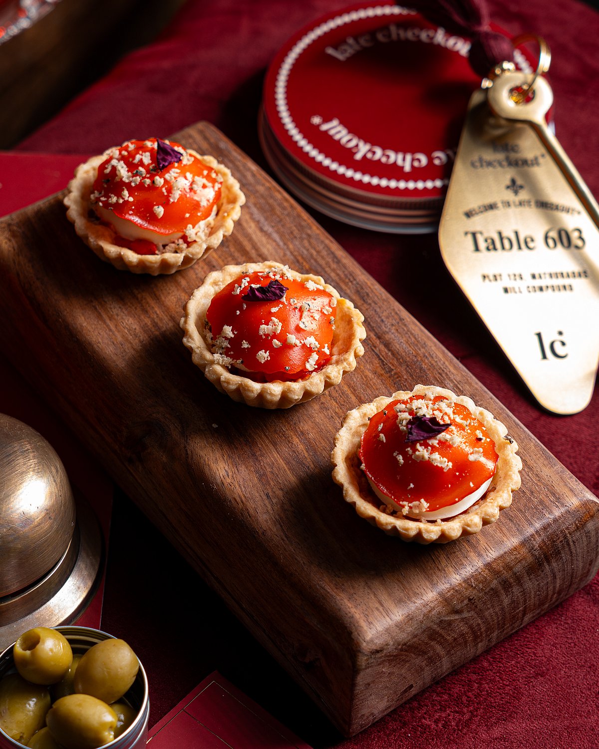 Goat Cheese Capperino Tart