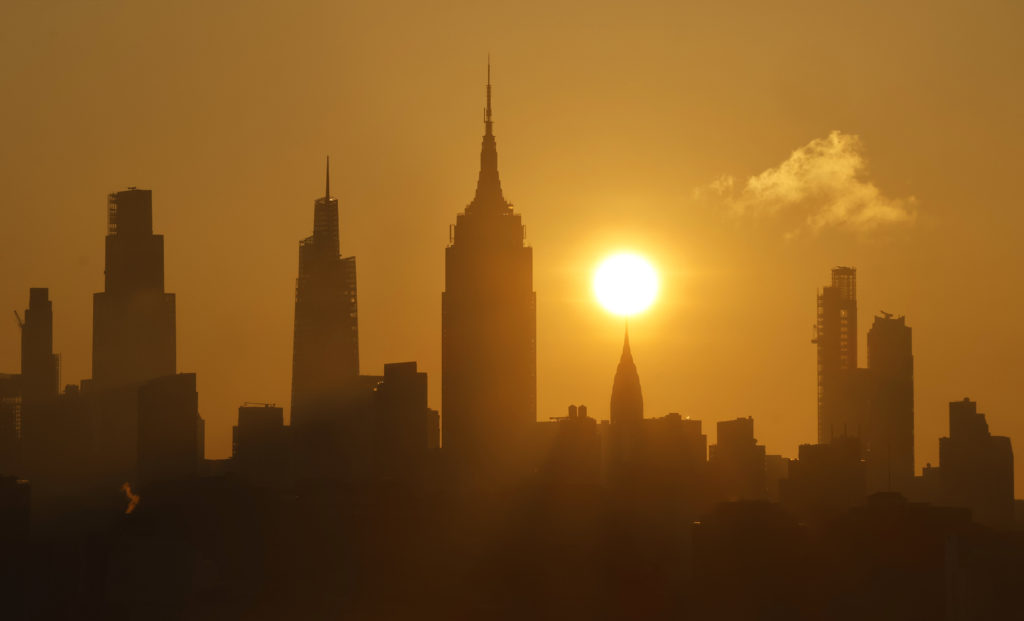 Sunrise in New York City