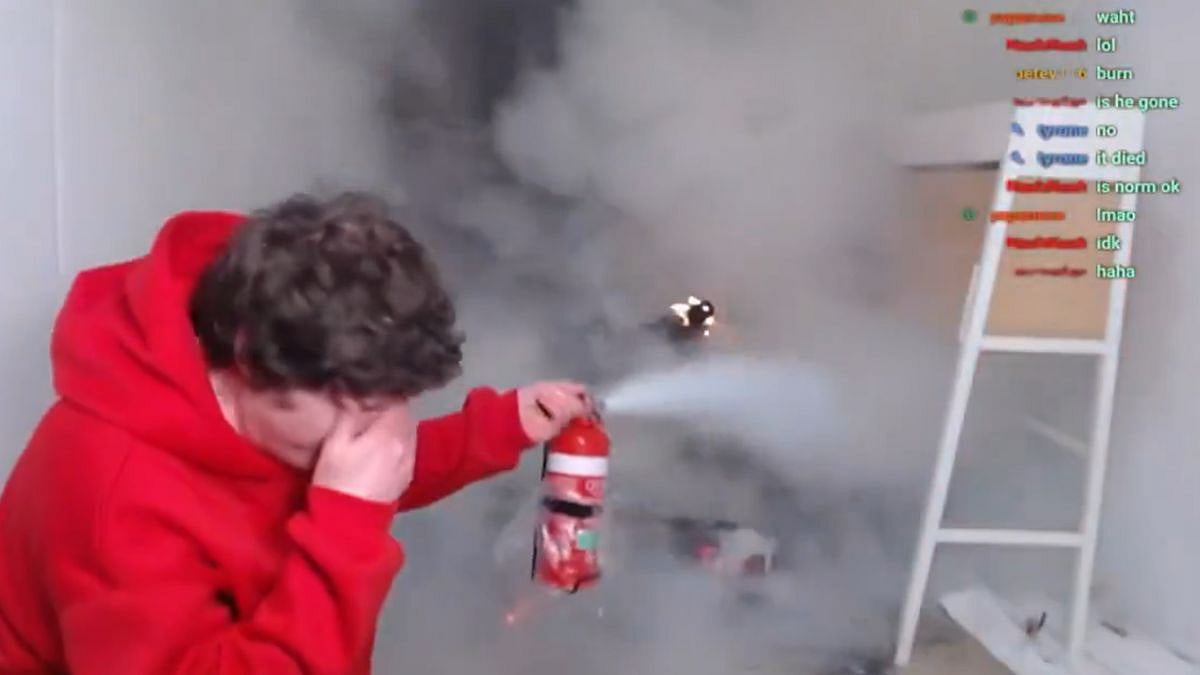 Controversial Kick Streamer 'Norme Sets His Room On Fire' During Livestream; Banned From The Platform