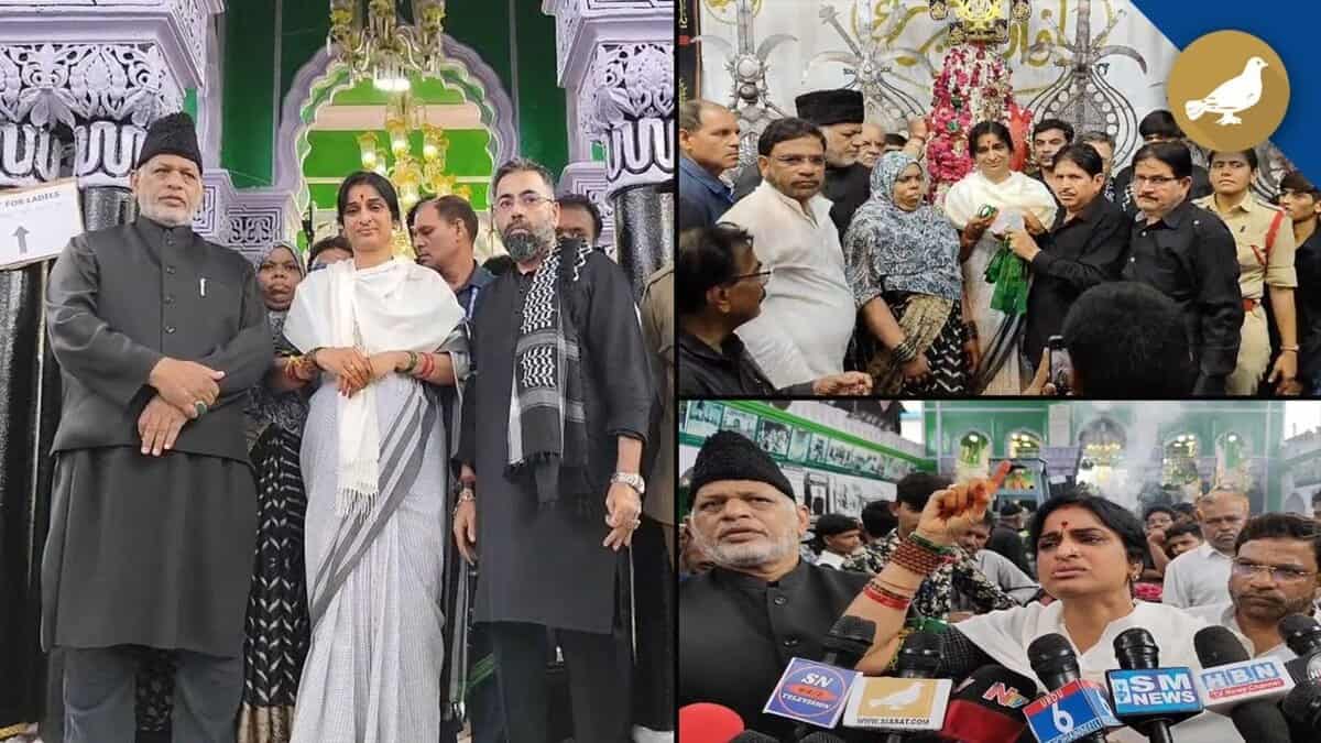 Madhavi Latha visits Bibi Ka Alawa in Hyderabad