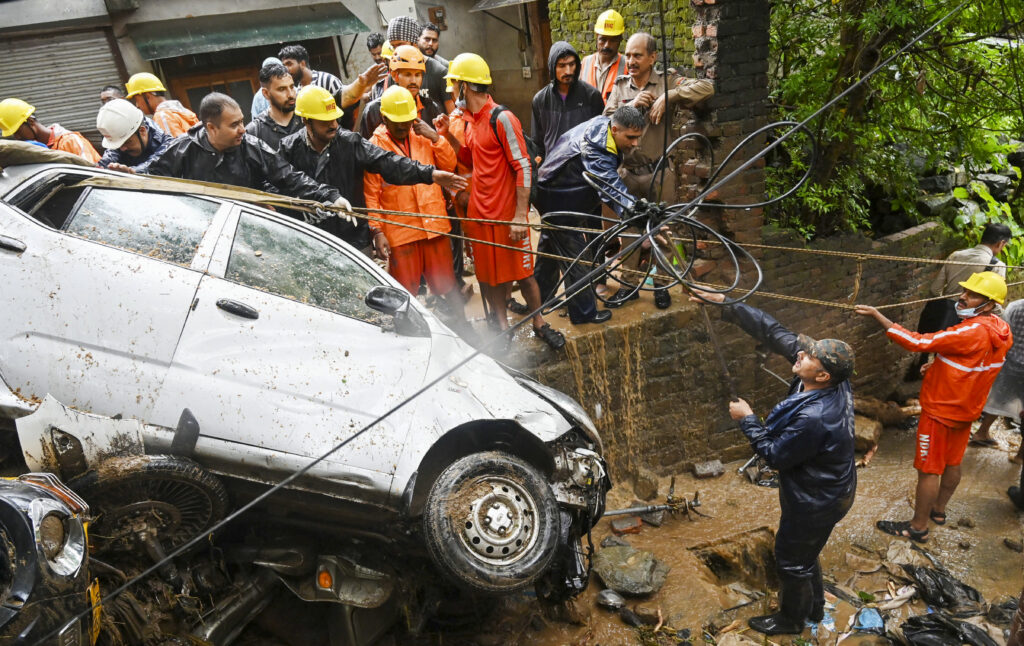 Flash floods in Mandi