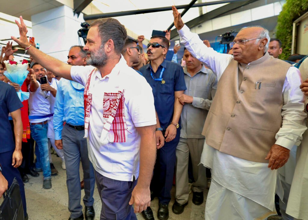 Rahul Gandhi, Kharge in Guwahati