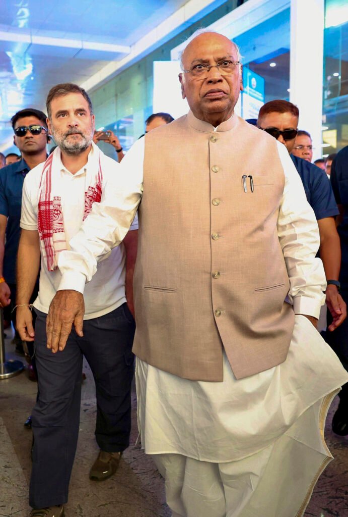 Rahul Gandhi, Kharge in Guwahati