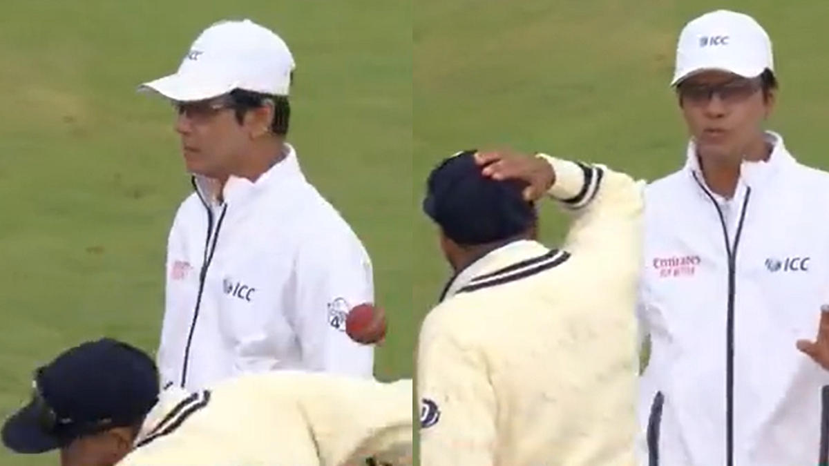 Comical Twist As Umpire Accidentally Throws Ball At Mohammed Siraj’s Head During IND Vs ENG 2nd Test; Video