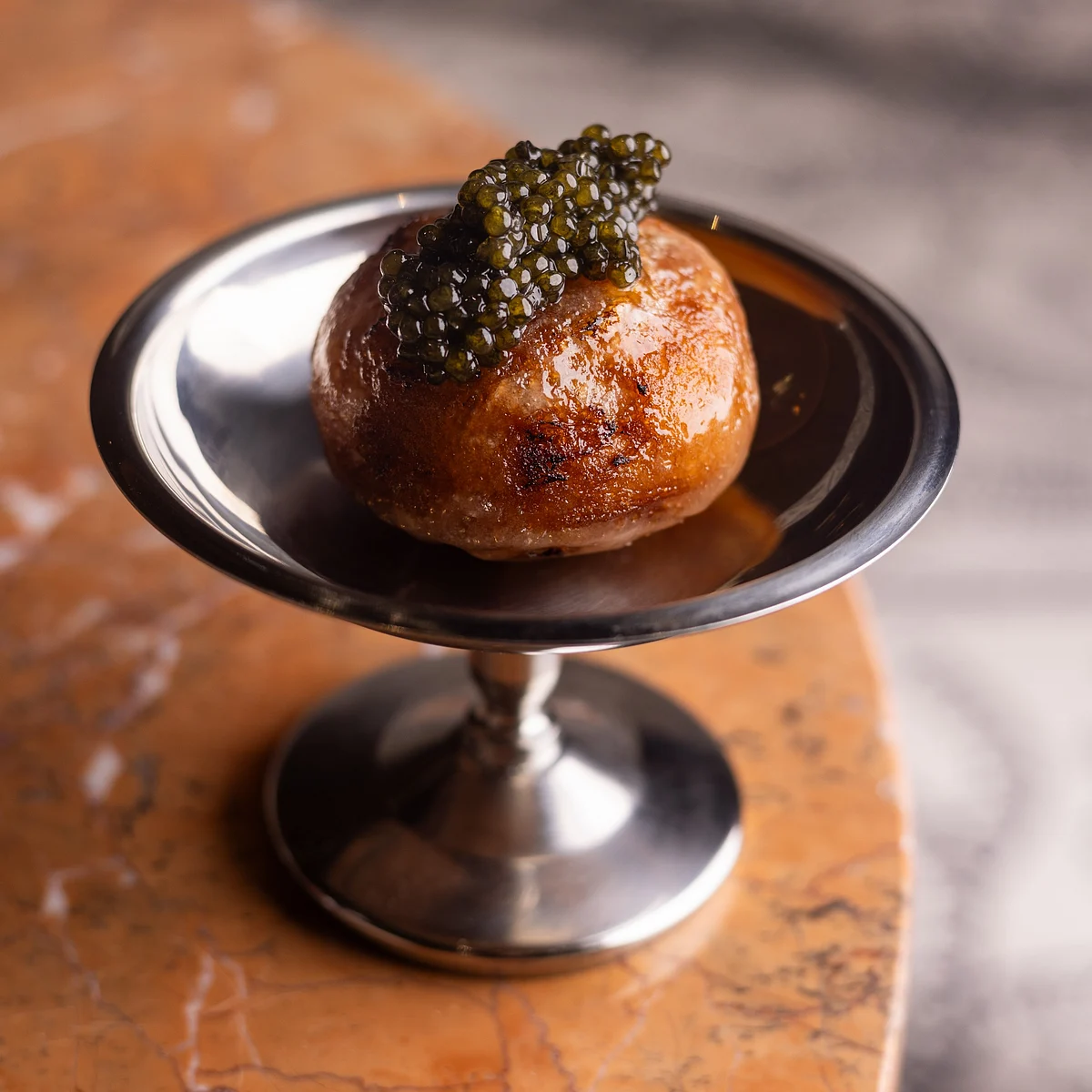 Fried Beignet with Caviar