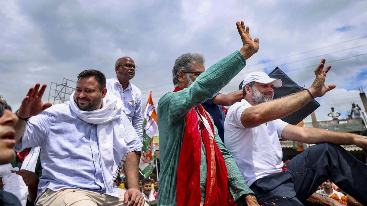 Voter Adhikar Yatra in Nawada