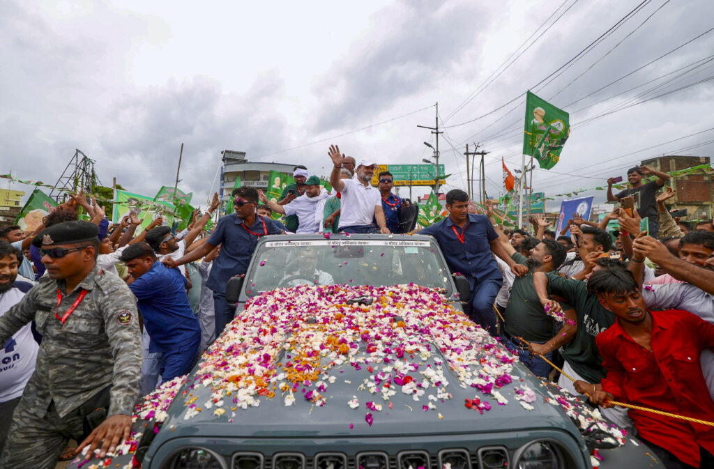 Voter Adhikar Yatra in Nawada