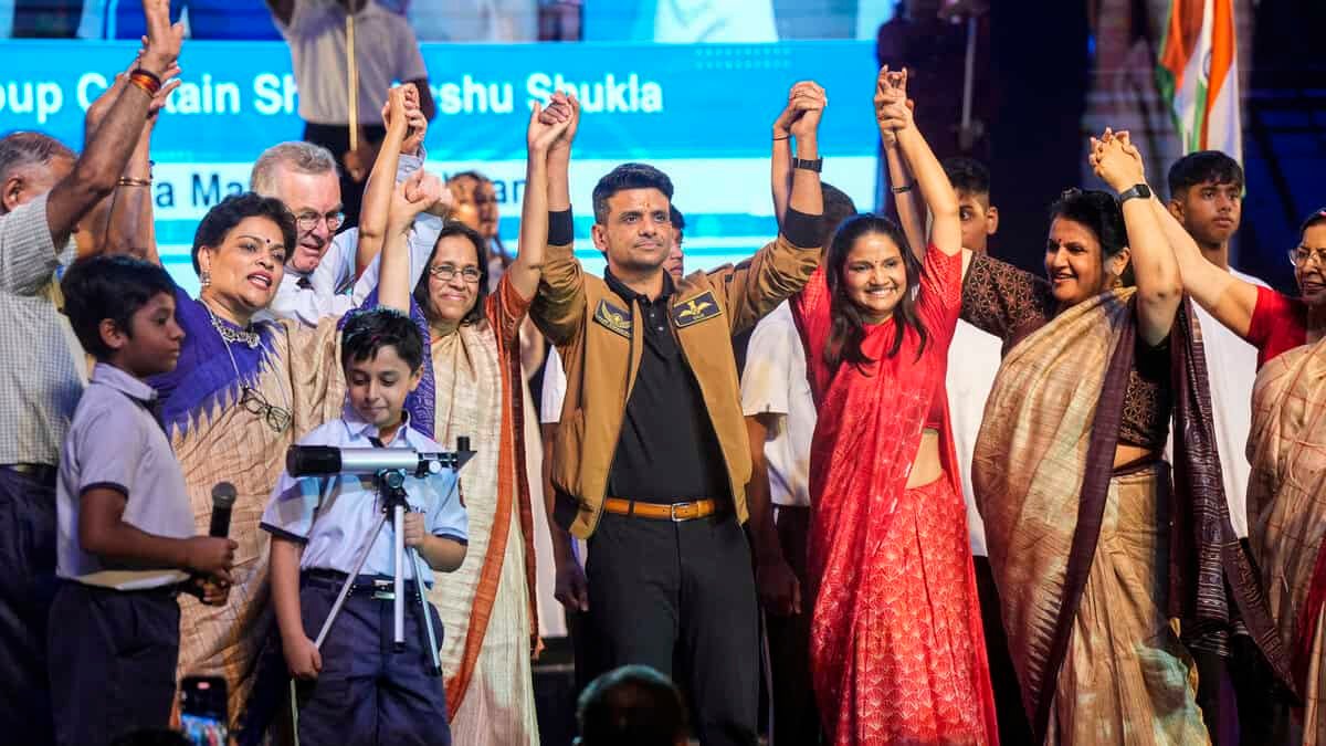 Shubhanshu Shukla welcomed in Lucknow