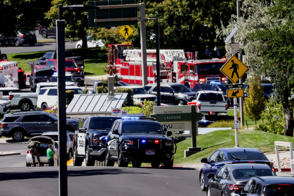 Charlie Kirk shot at Utah university event