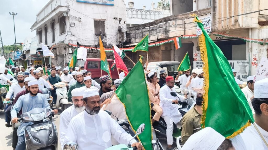 Milad un Nabi processions in Hyderabad