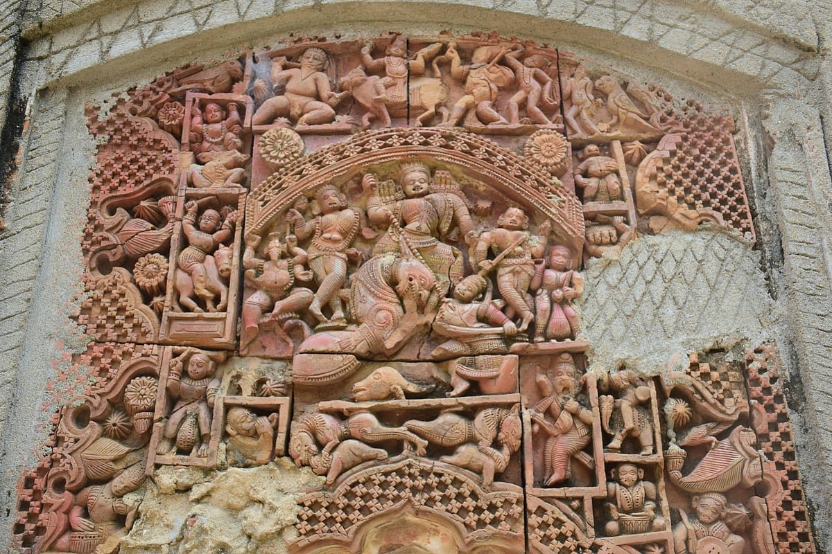 Octagonal Shiva Temple of Bhattacharya family at Takipur in Purba Bardhaman district