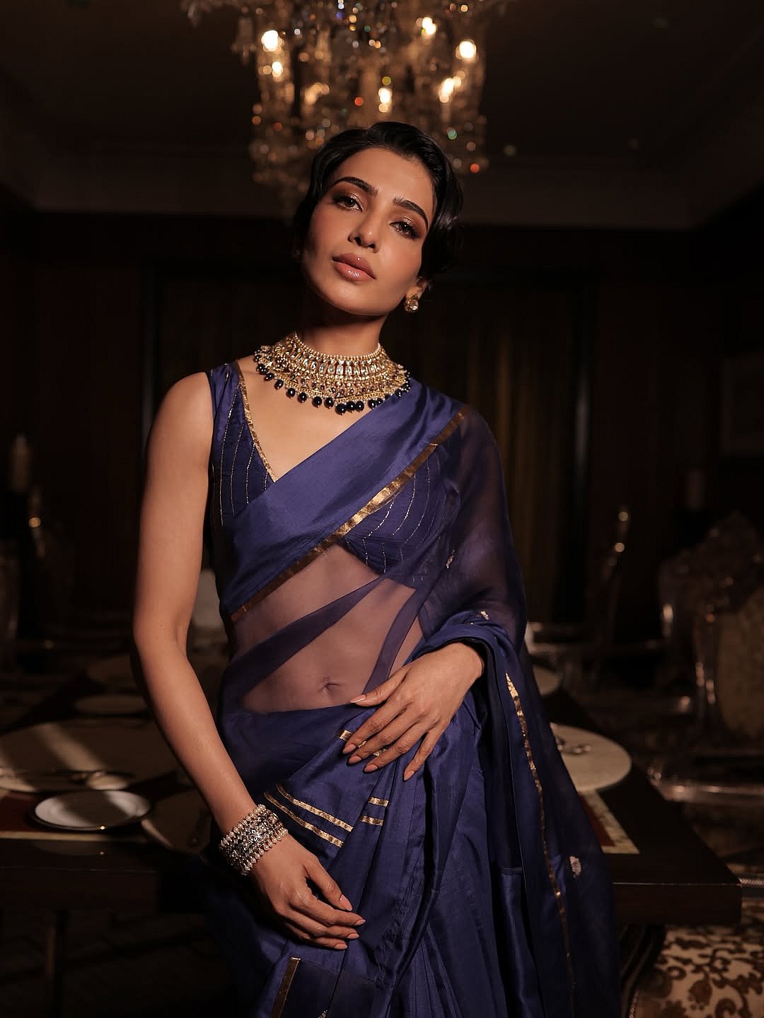 According to the brand, the saree is priced at ₹32,500 and the blouse cost ₹12,500, together bringing to a total of ₹45,000 