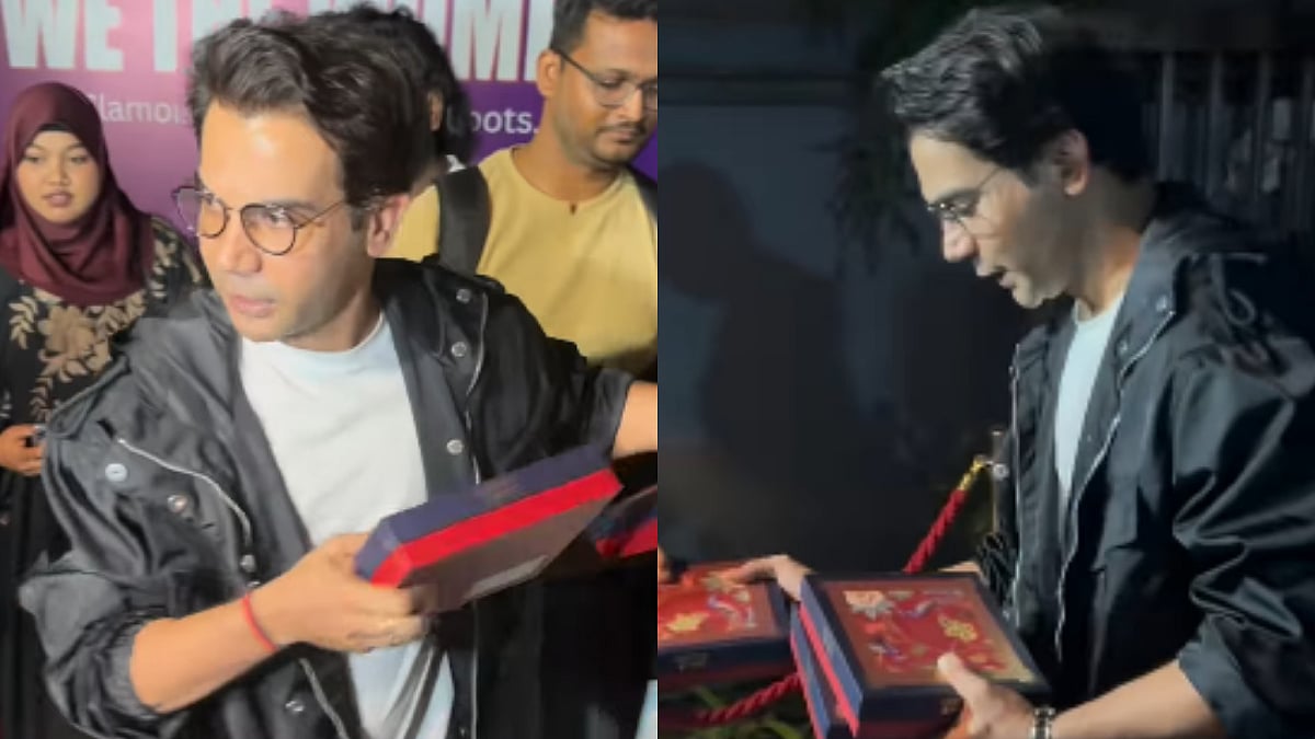 New Dad Rajkummar Rao Distributes Sweets To Paps At Mumbai Event After Daughter's Birth—VIDEO 