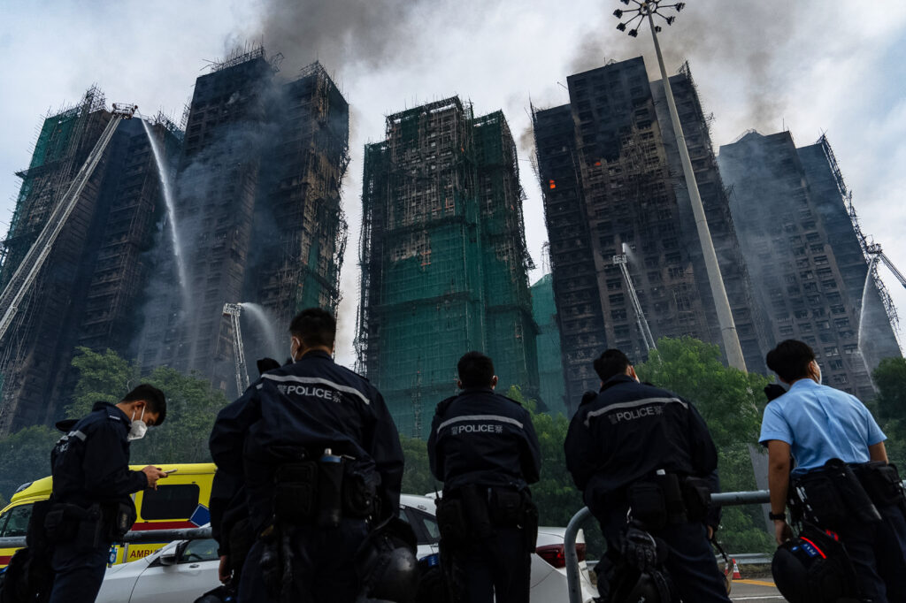 high-rise towers in Hong Kong