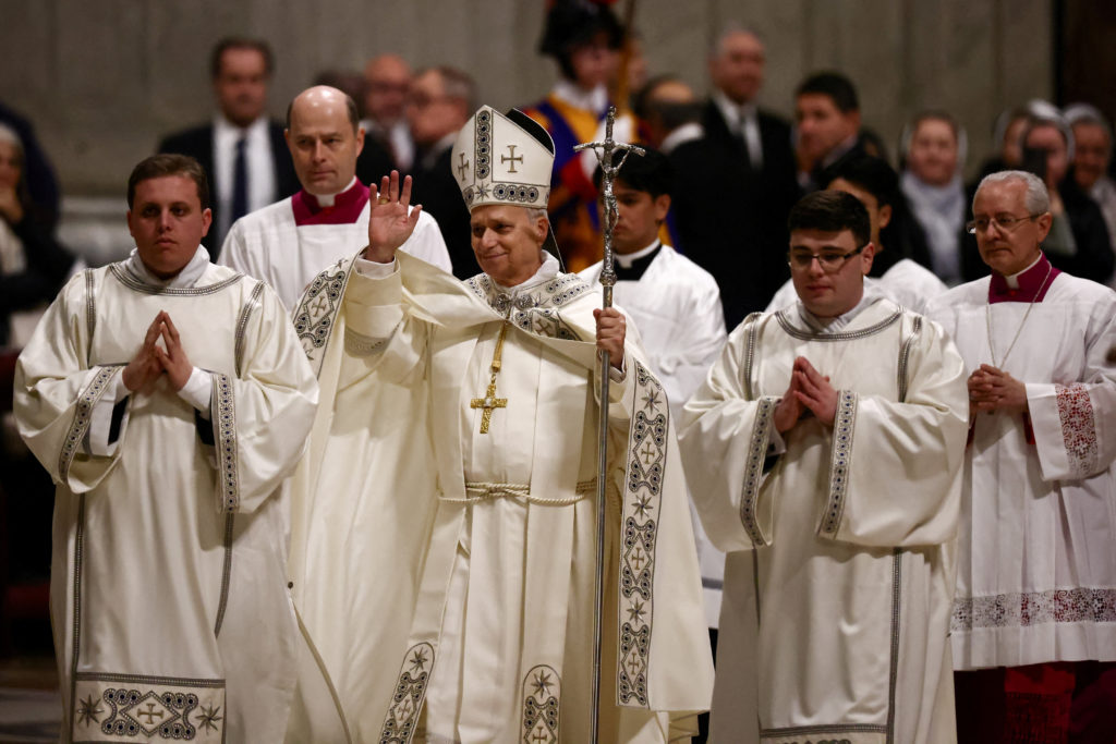 Pope Leo leads the Vespers and Te Deum prayer on New Year's Eve in St. Peter's Basilica at the Vatican