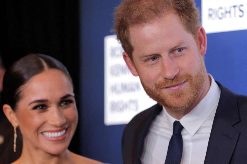 FILE PHOTO: The Duke and Duchess of Sussex, Harry and Meghan, attend the 2022 Robert F. Kennedy Human Rights Ripple of Hop...