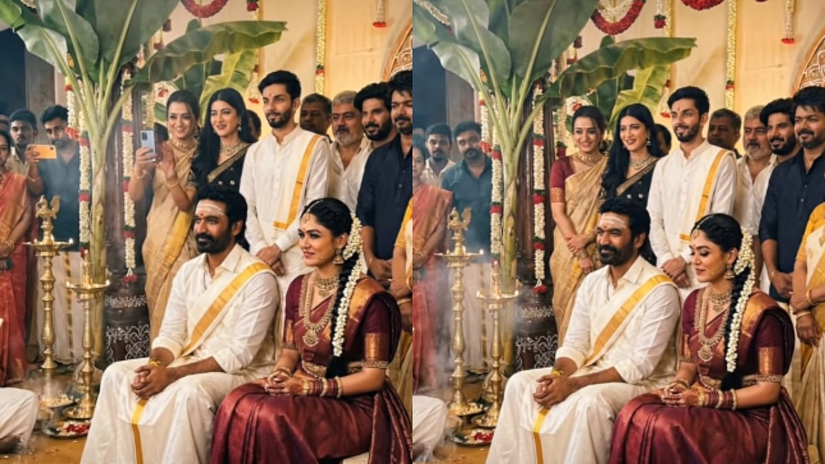Dhanush & Mrunal Thakur Get Married; Thalapathy Vijay, Trisha, Dulquer Salmaan Attend Their South Indian Wedding? Here's The Truth Behind Viral Video 