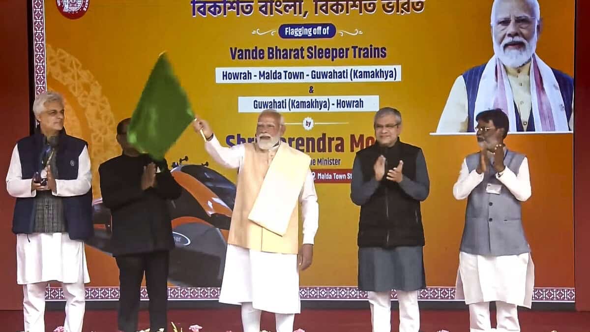 PM flags off India’s first Vande Bharat sleeper train from Bengal's Malda
