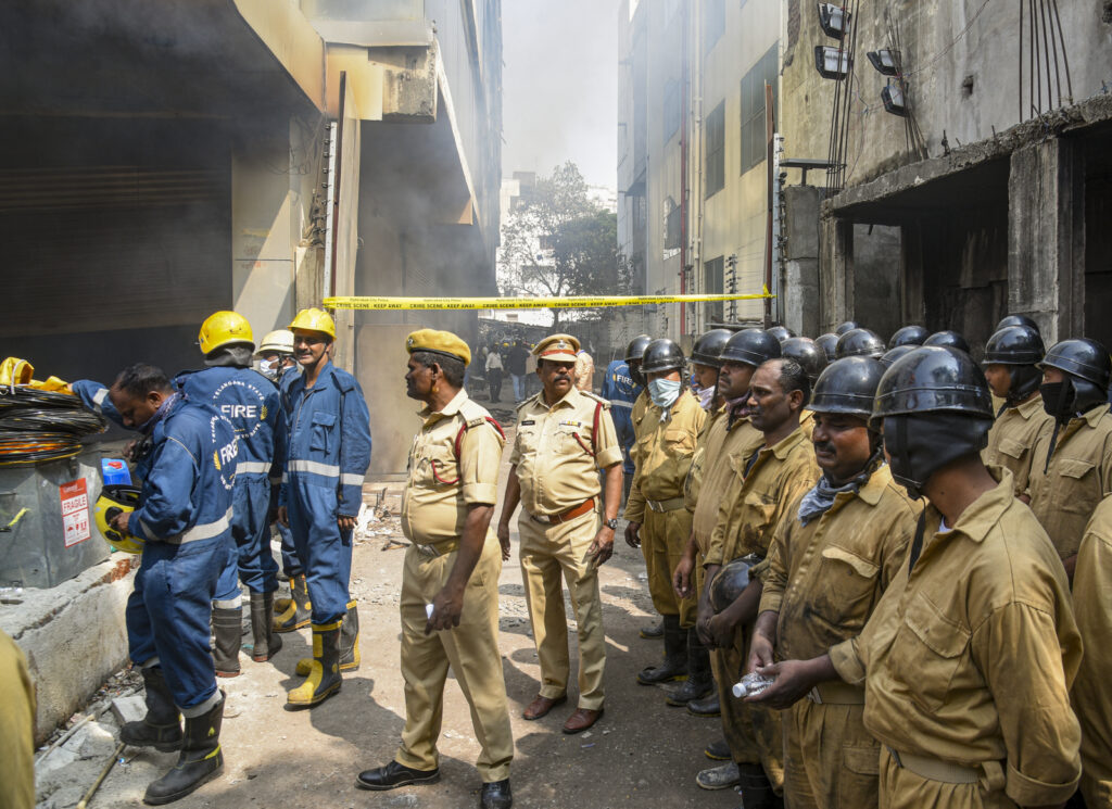 Five killed in fire at furniture shop building in Hyderabad