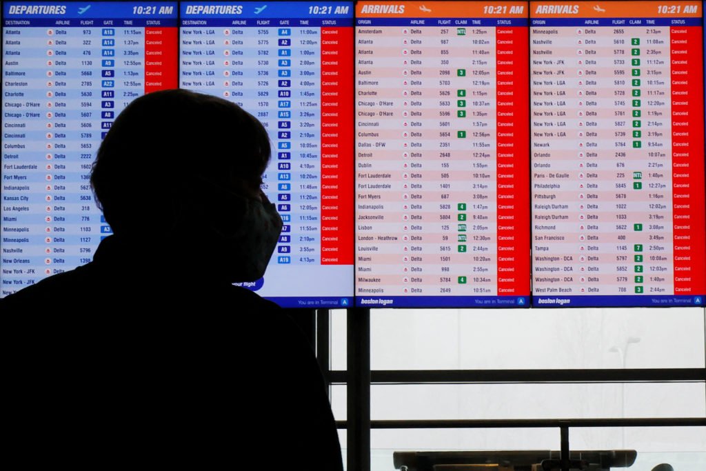 Winter snow storm hits Boston