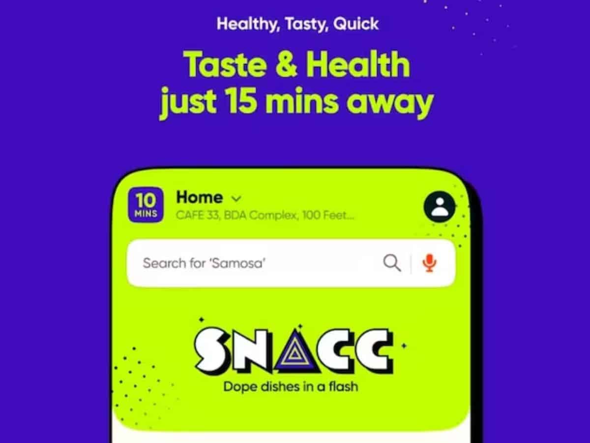 Swiggy launches 15 min food delivery app ‘Snacc’