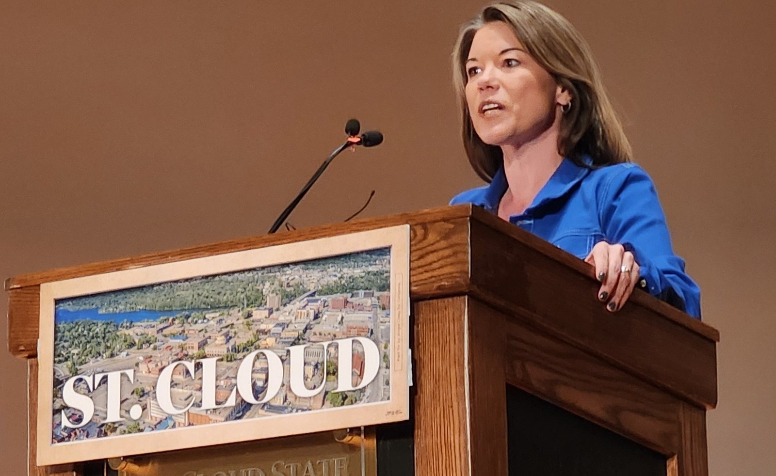 Rep. Angie Craig, appearing in the backyards of Republicans, hints at Senate race