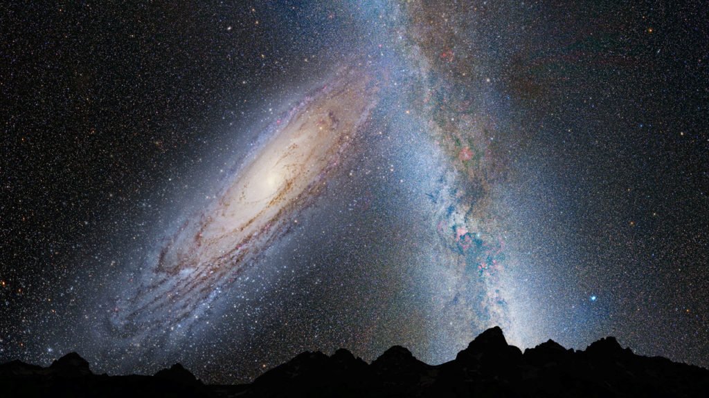 Milky Way’s chance of colliding with Andromeda galaxy is less than previously thought, astronomers report