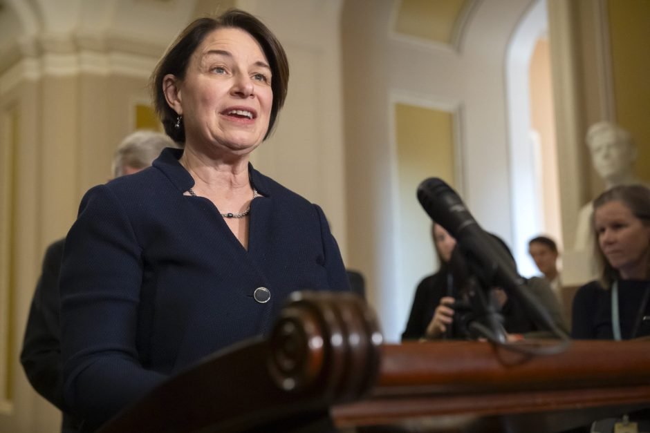 Klobuchar files paperwork to run for governor of Minnesota