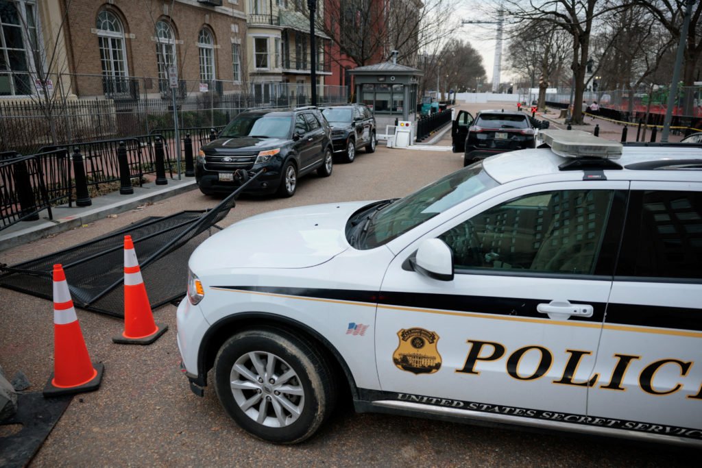 Man taken into custody after driving van into White House security gate